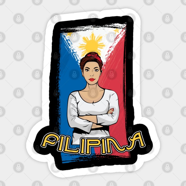 Filipina Philippines Gifts Filipino Pinay Pride I am Pinoy Sticker by aneisha